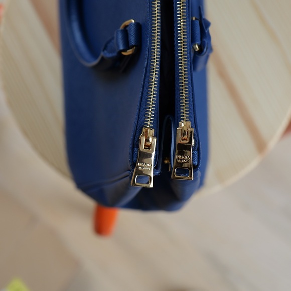 🔵 Large PRADA Galleria Saffiano Bluette - Picture 5 of 12
